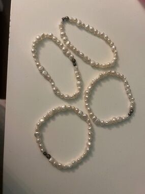 4 Pearl Bracelets